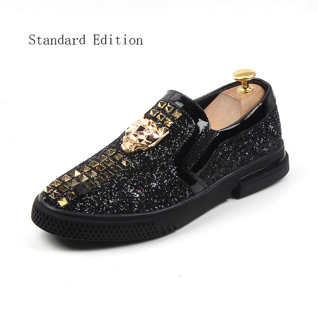 Men's Fashion Sequined Rivet Shoes