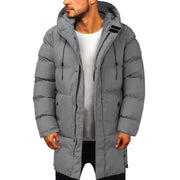 Casual Warm Hooded Long Snow Wear Jacket Coat Men Outwear