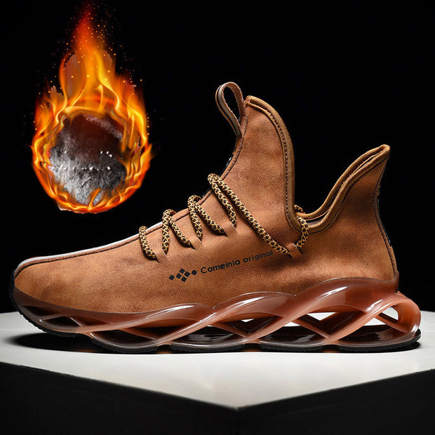 Leather hiking clothes fashion shoes