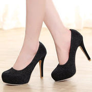 Round-toe stiletto fashion shoes