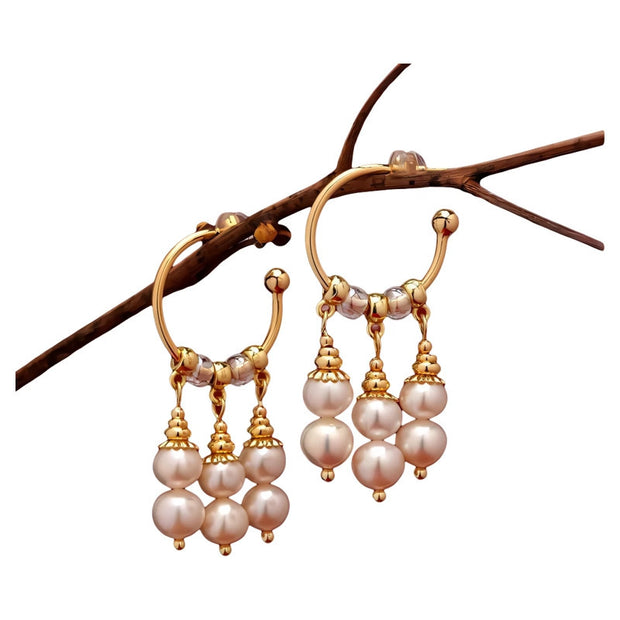 Pearl Luster Pearl New Chinese Style Earrings, Exquisite And Simple, Grand And  Palace Chinese Aesthetic, 925 Silver Needle For Women  Note The Word  Was Not Translated In The Previous