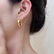 Retro Hong Kong Style Elegant Ear Studs Niche High Sense