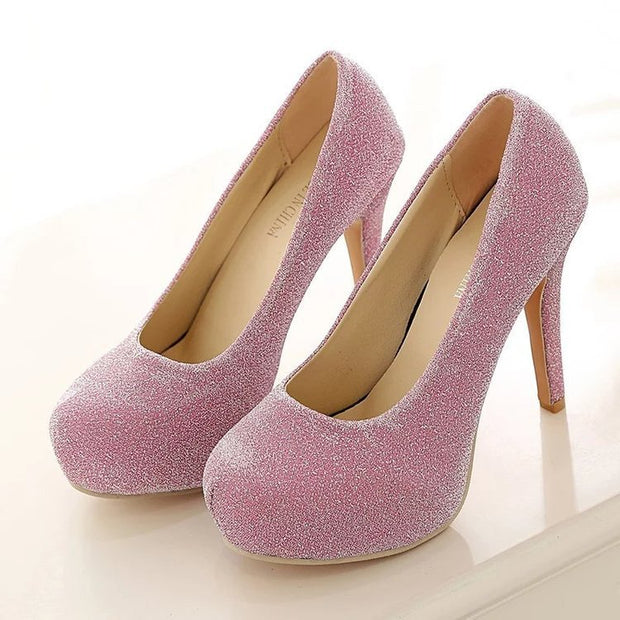 Round-toe stiletto fashion shoes