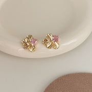 Retro Hong Kong Style Elegant Ear Studs Niche High Sense