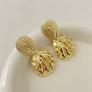 Retro Hong Kong Style Elegant Ear Studs Niche High Sense