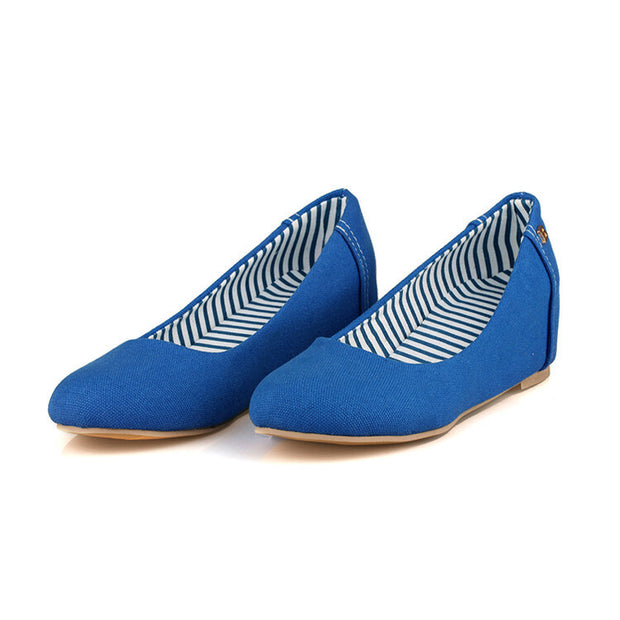 Fashion Ladies Round Toe Low Top Fashion Shoes