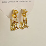 Retro Hong Kong Style Elegant Ear Studs Niche High Sense