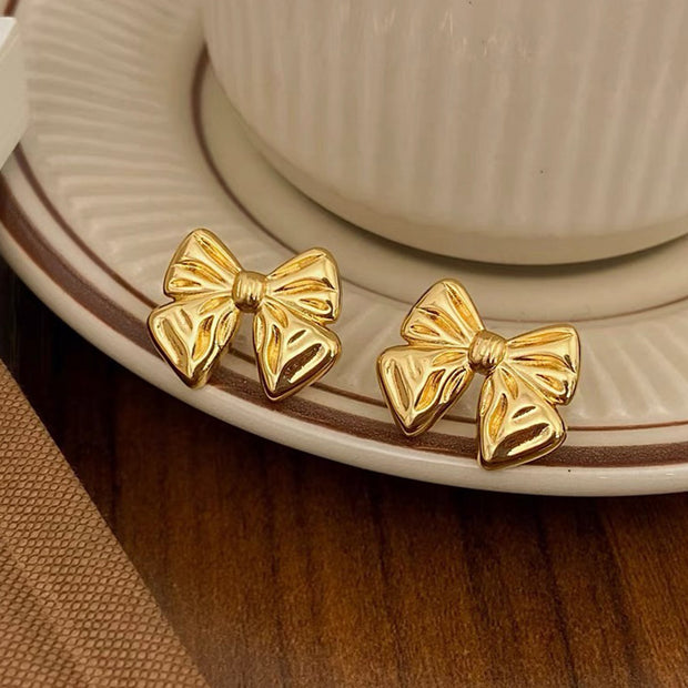 Retro Hong Kong Style Elegant Ear Studs Niche High Sense