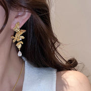 Retro Hong Kong Style Elegant Ear Studs Niche High Sense