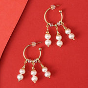 Pearl Luster Pearl New Chinese Style Earrings, Exquisite And Simple, Grand And  Palace Chinese Aesthetic, 925 Silver Needle For Women  Note The Word  Was Not Translated In The Previous