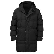 Casual Warm Hooded Long Snow Wear Jacket Coat Men Outwear